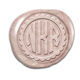Scallop Frame Circle Monogram Peel & Stick Wax Seals Image 8 of 11